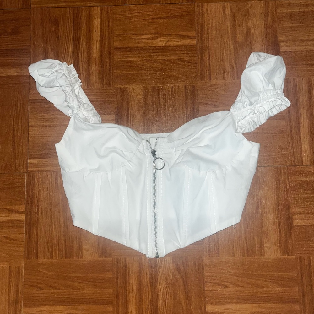 Zip Up Corset Top